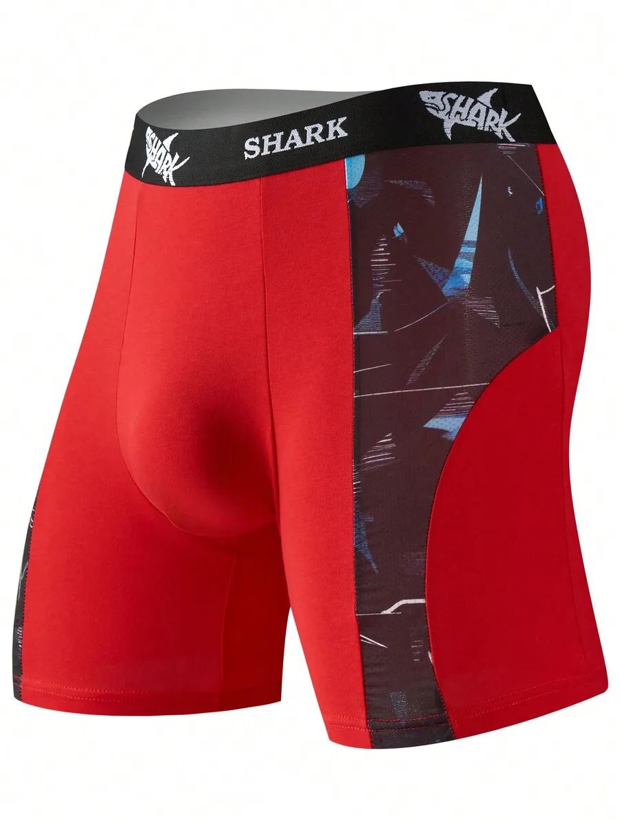 Red Spliced Mesh Boxer Shorts  - Mesh Sport Boxer review and price