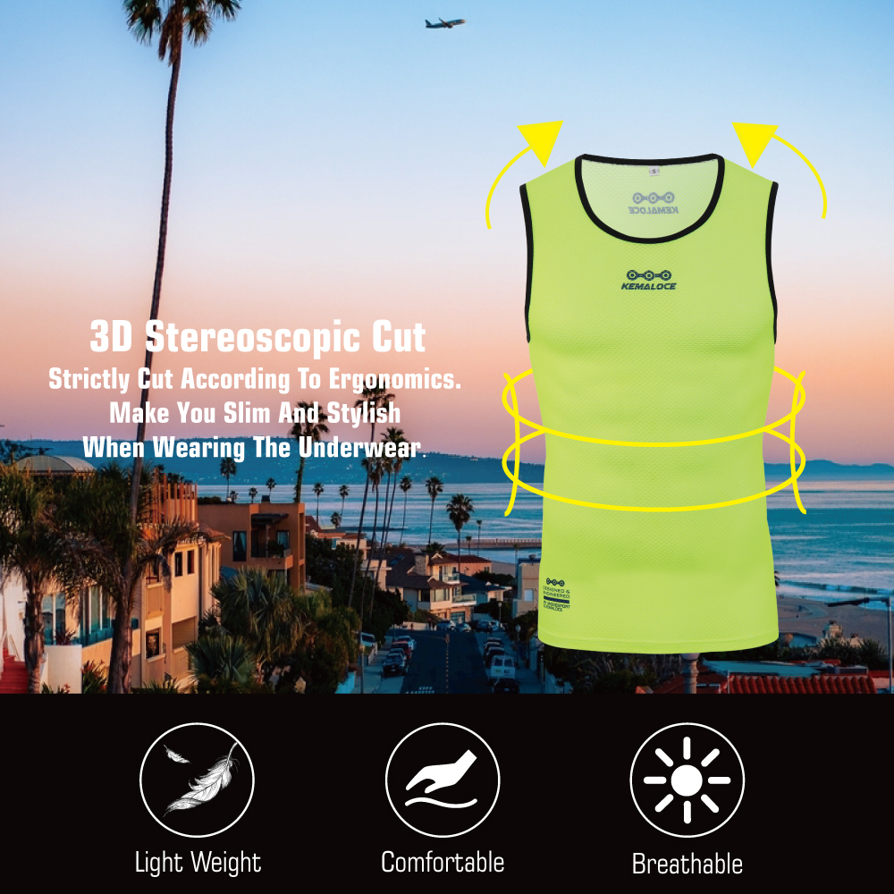KEMALOCE Cycling Base Layer Me - Sleeveless Undershirt review and price