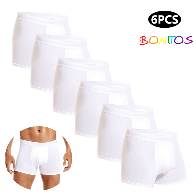 6pcs White Men Panties Cotton  - Multi Pack Underwear review and price