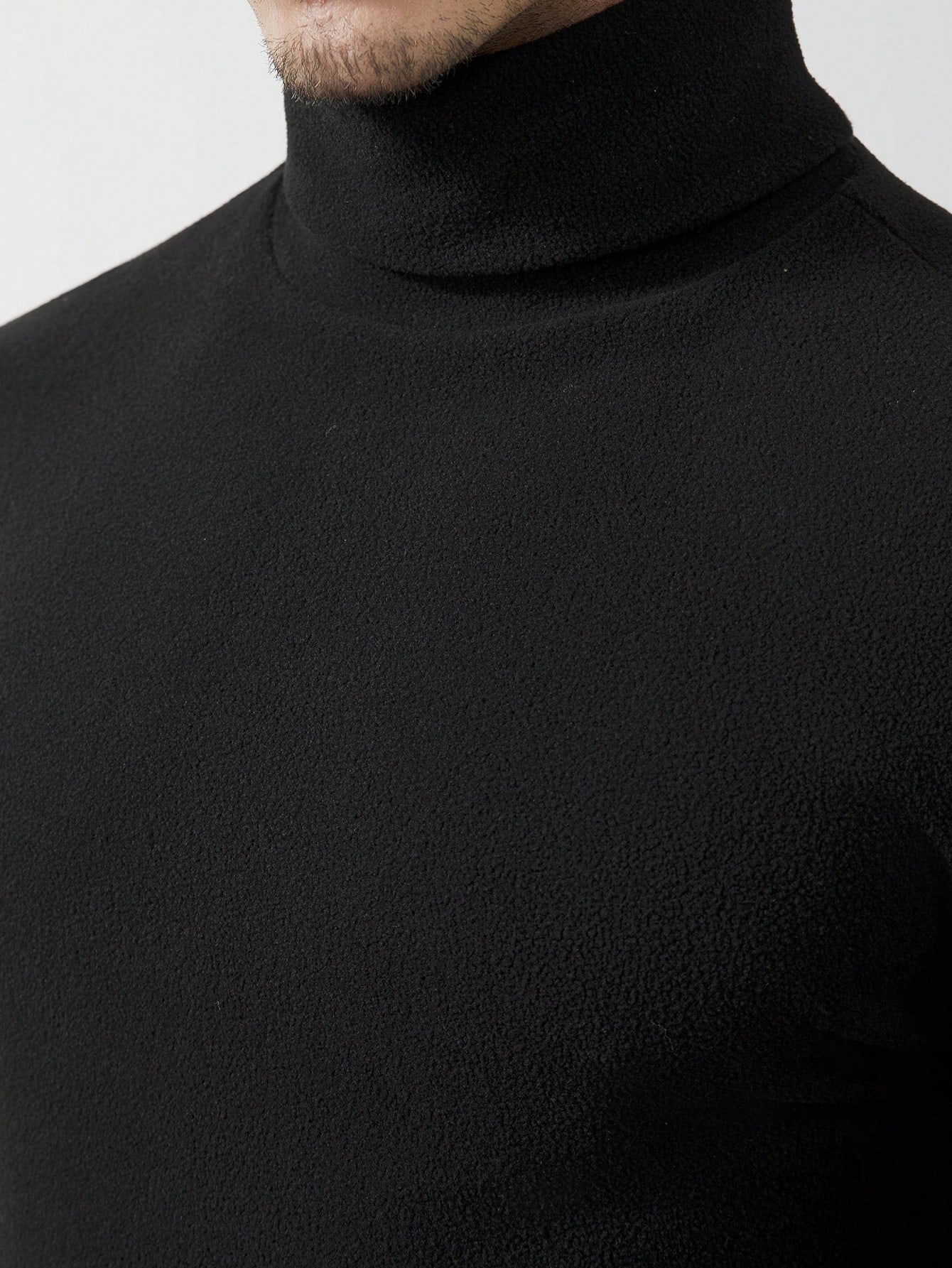 Men's Black High-Neck Long Sle - Base Layer Top review and price