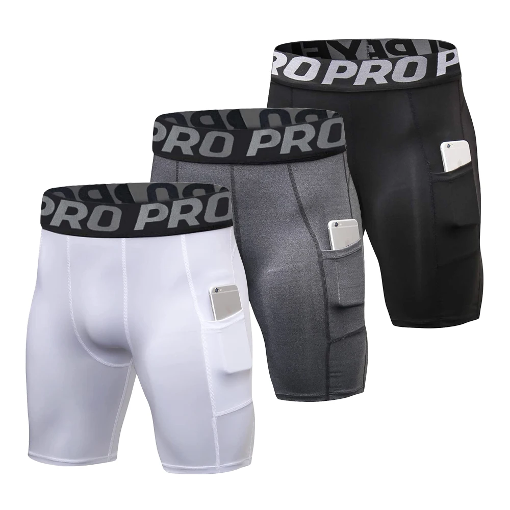 Mens Gym Shorts with Pockets W - Compression Shorts Athletes review and price