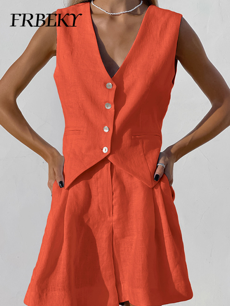 New Cotton Linen Vest Short Se - Sleeveless Undershirt review and price