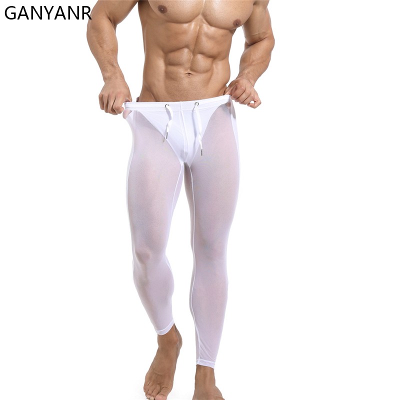 GANYANR Running Tights Men Com - Compression Long Pant review and price