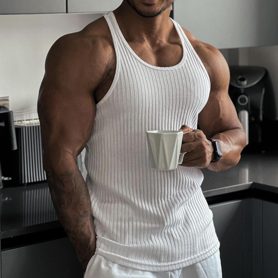 2024 Summer new men V-neck Ves - Undershirt Crew Neck review and price