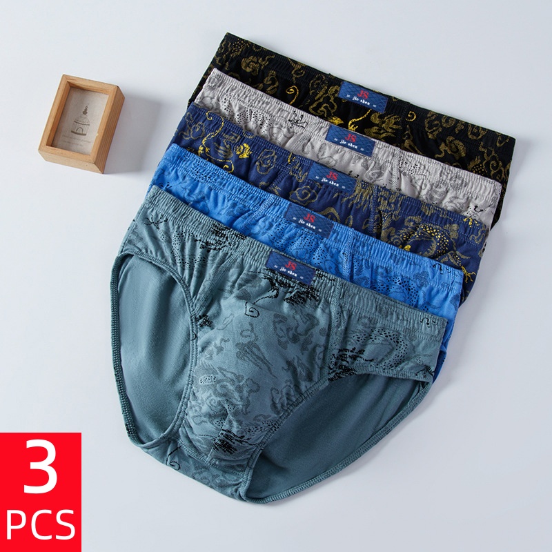3 Pcs/Lot Men's Plus Size Pure - Boxer Brief Pack Cotton review and price