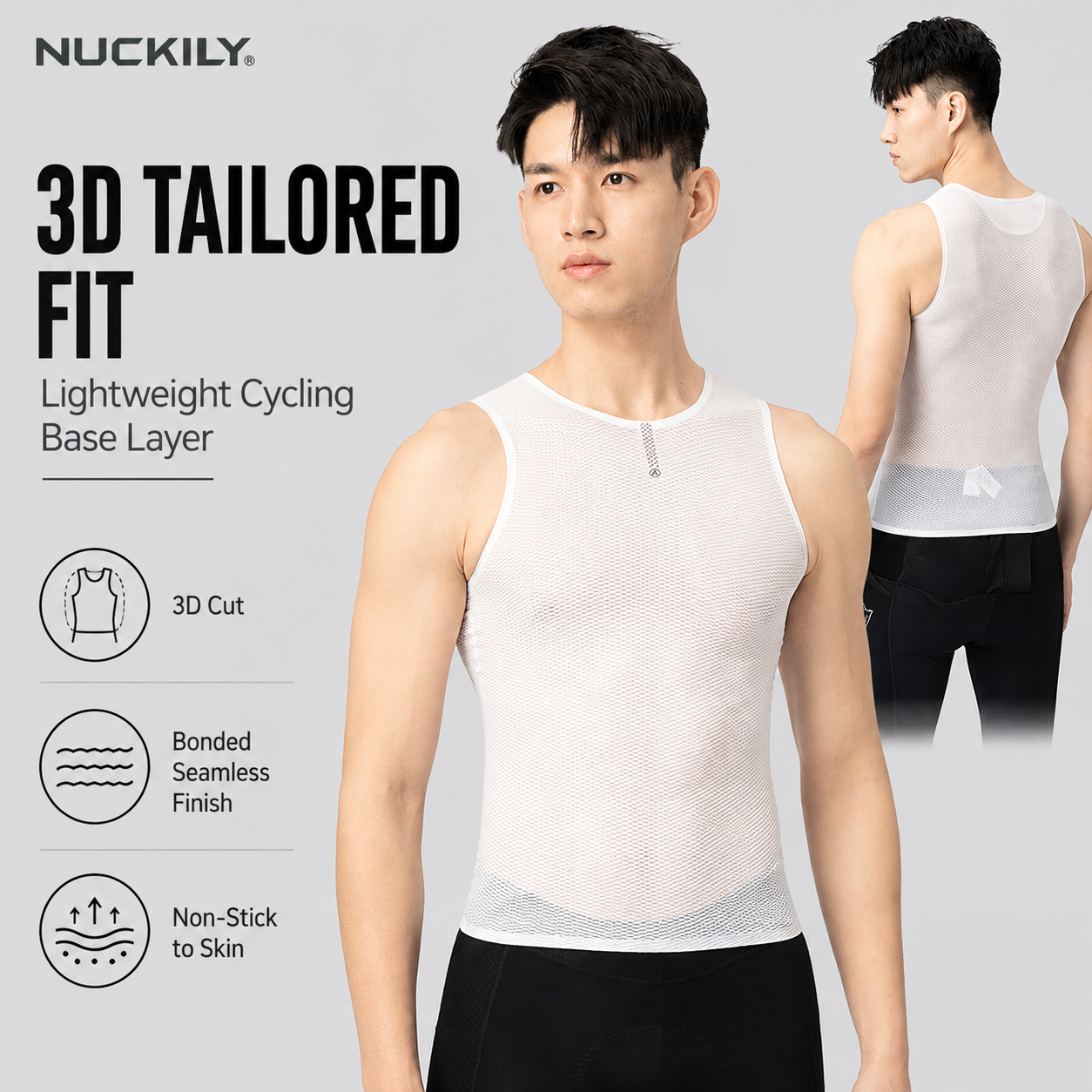 NUCKILY Men Cycling Base Layer - Sleeveless Undershirt review and price