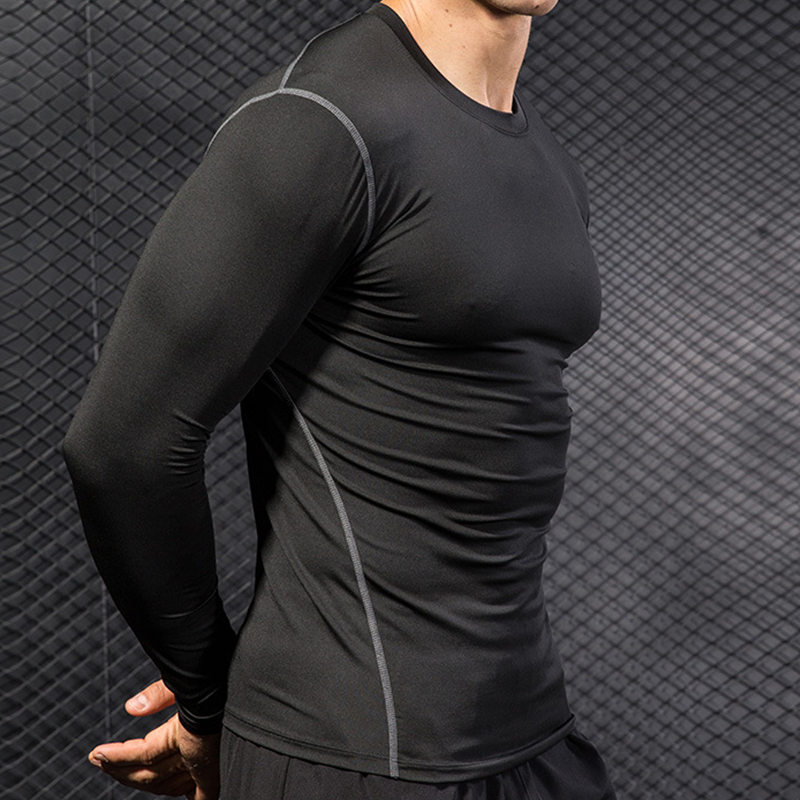 Men's Running Sports Long Slee - T Shirt Tight Fit review and price