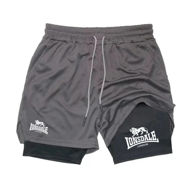 2in1 Running Shorts for Men Gy - Compression Shorts Athletes review and price