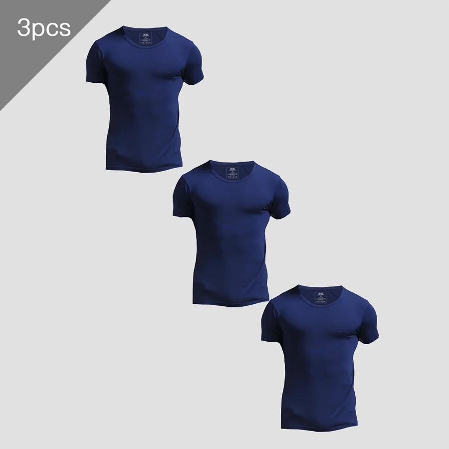 3PCS Men's Summer Short Sleeve - Undershirt Crew Neck review and price