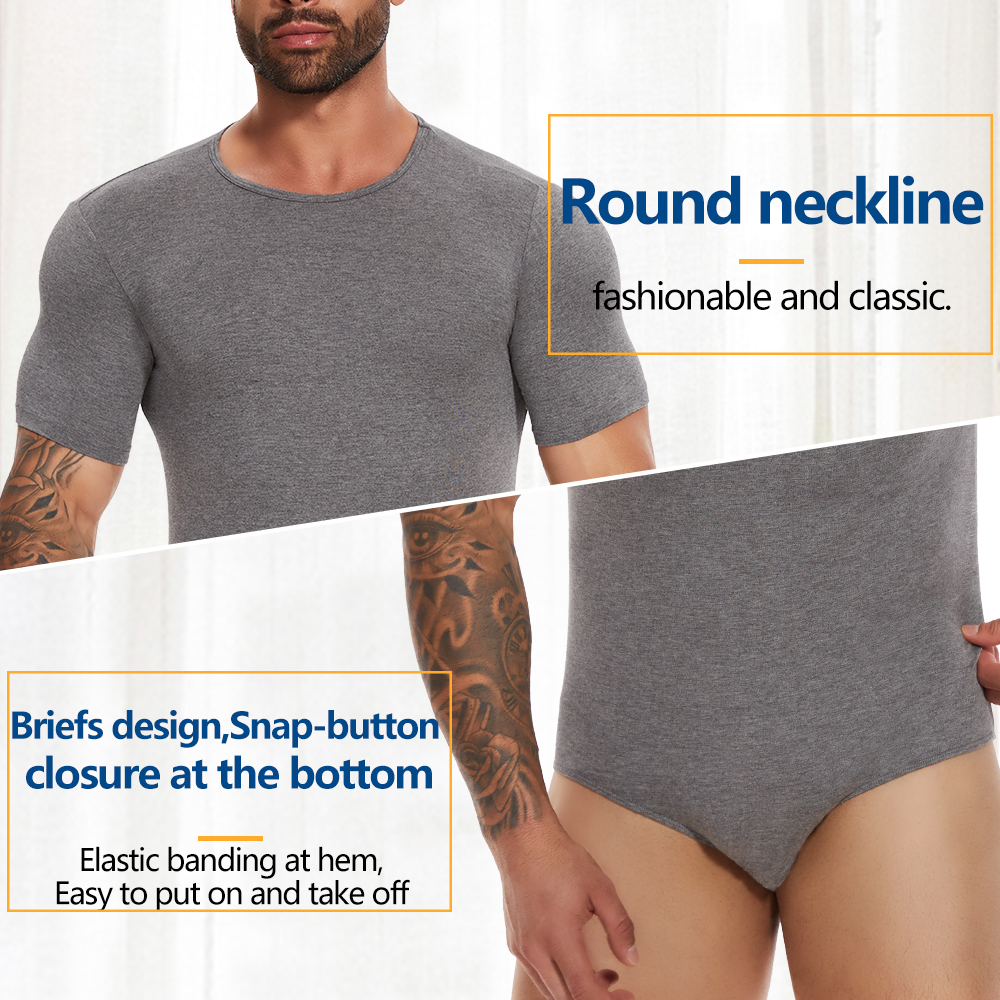 Short Sleeve Full Body Shaper  - Undershirt Crew Neck review and price