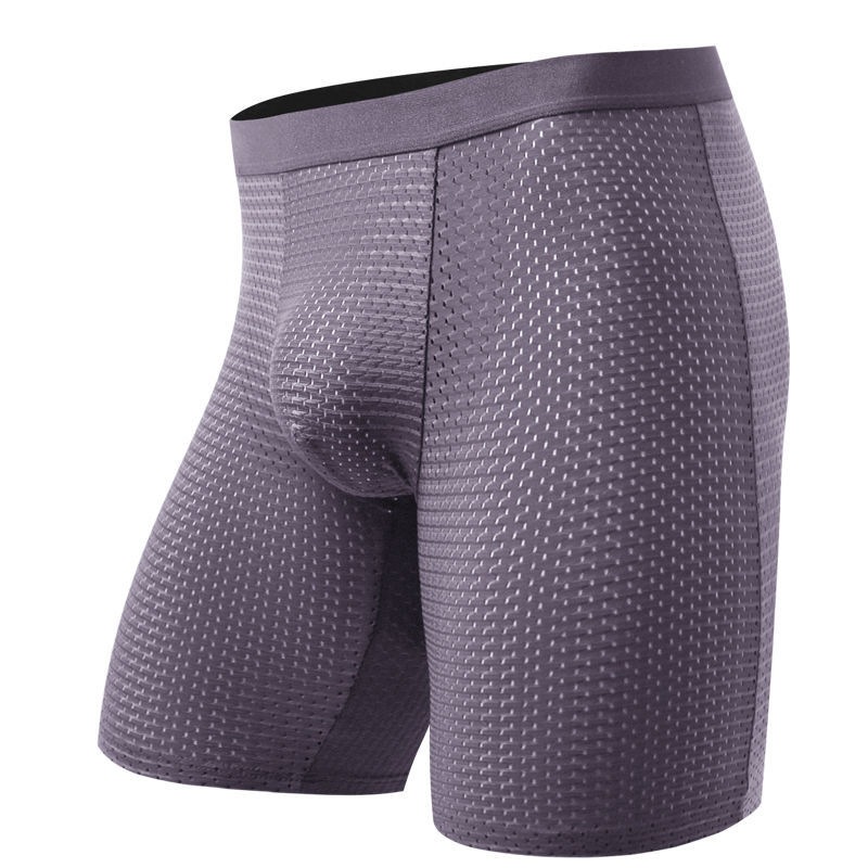 Men's Boxers Shorts Ice Silk M - Long Leg Trunk Men review and price