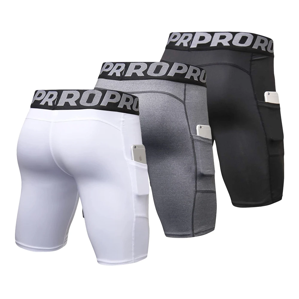 Mens Gym Shorts with Pockets W - Compression Shorts Athletes review and price