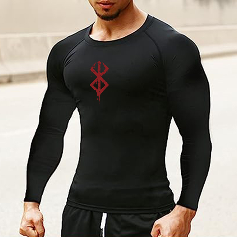 Men's Print Long Sleeve Compre - Base Layer Top review and price