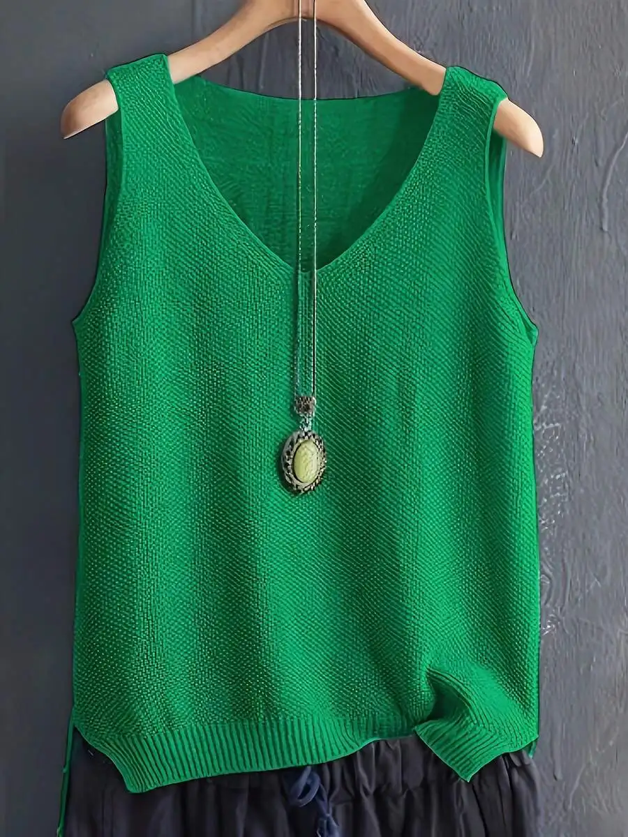 Womens Sleeveless Knitted Cami - Sleeveless Undershirt review and price