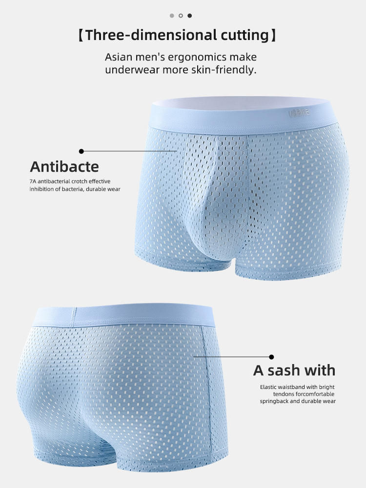4pcs Men's Boxer Shorts Ice Si - Multi Pack Underwear review and price