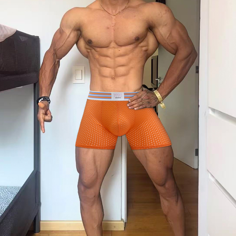 Fashionable Freely Detachable  - Mesh Sport Boxer review and price