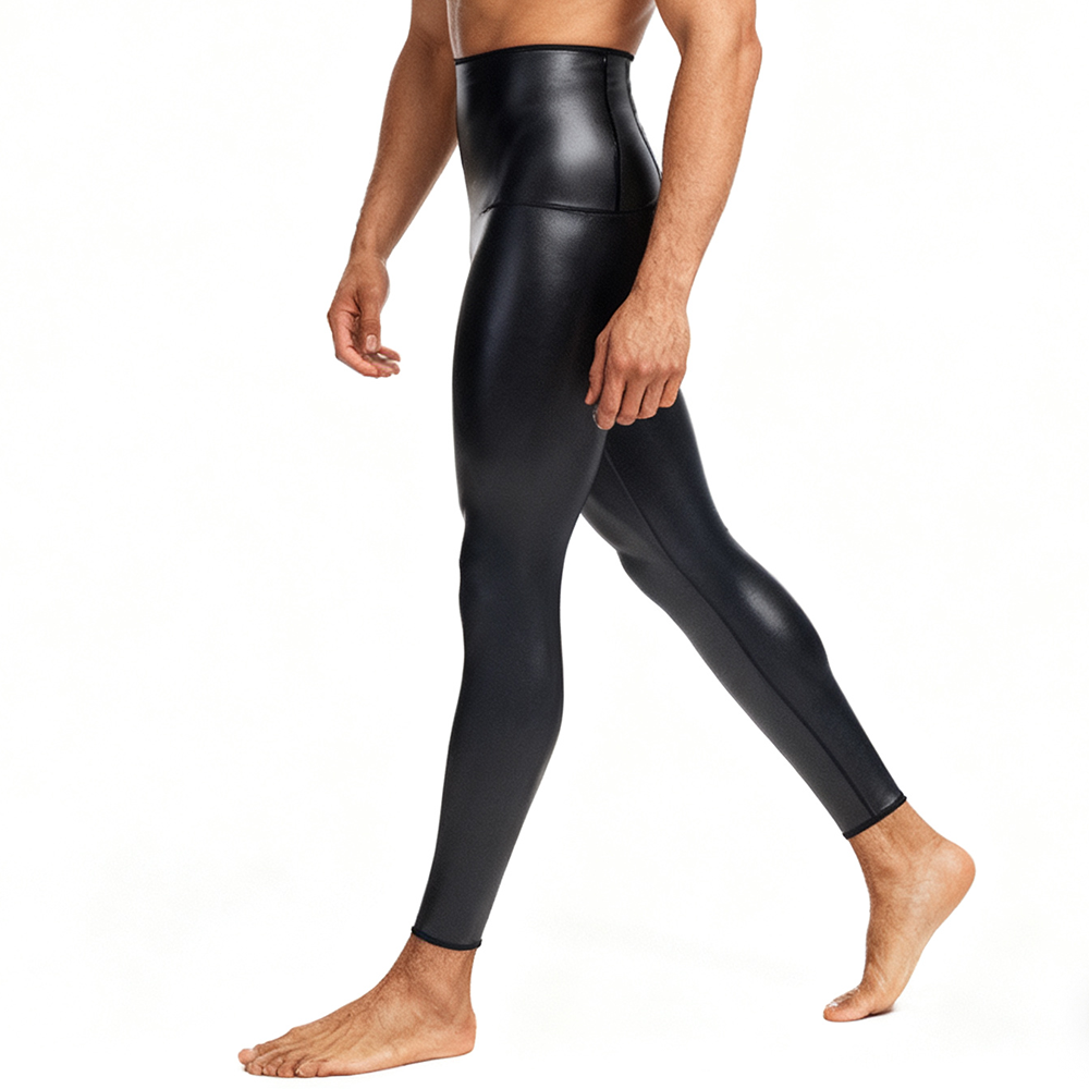 Sexy Men PU Leather Long Pants - Compression Long Pant review and price