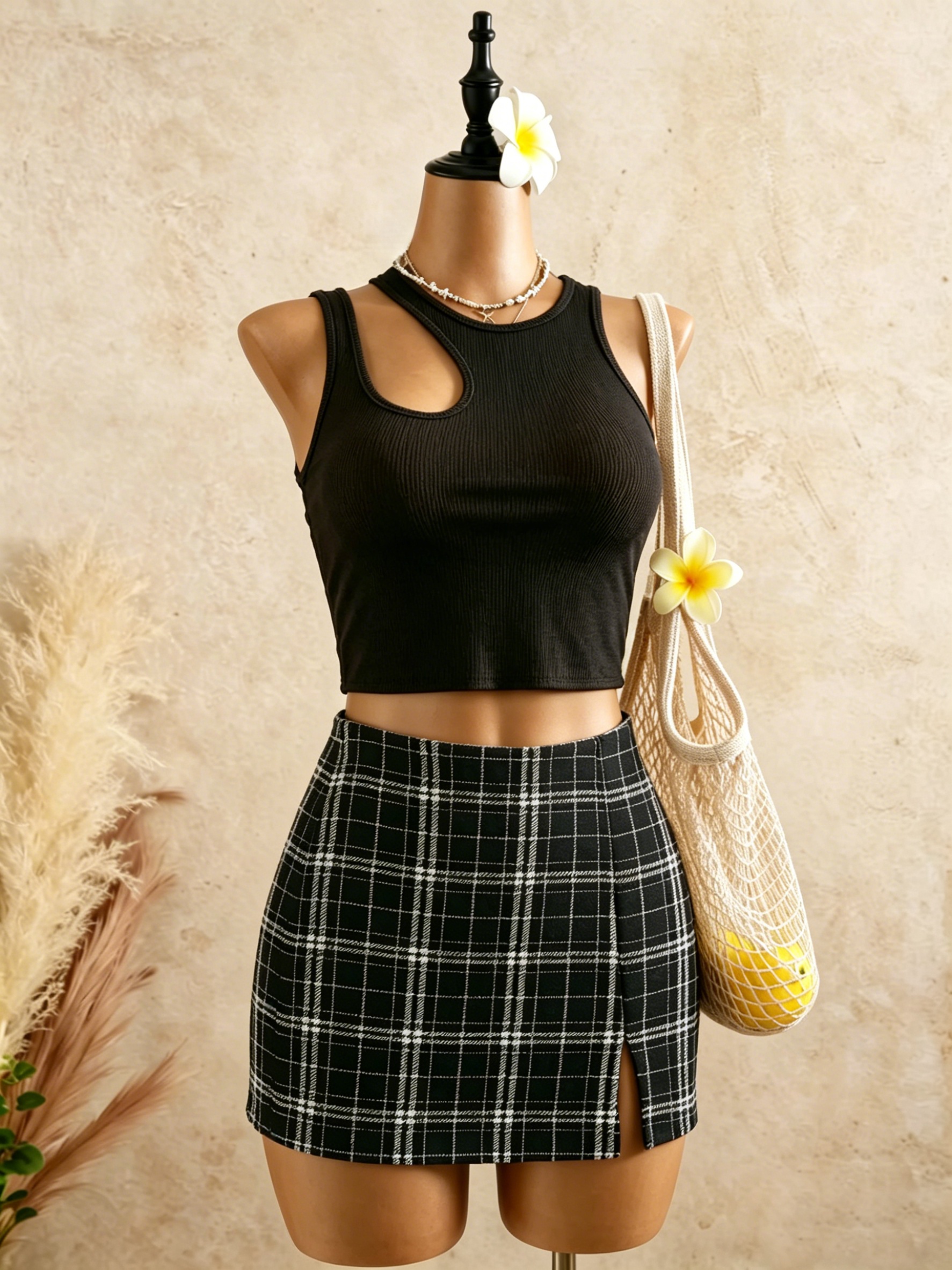 2 Piece Outfits Women Cutout R - Tank Top Ribbed review and price
