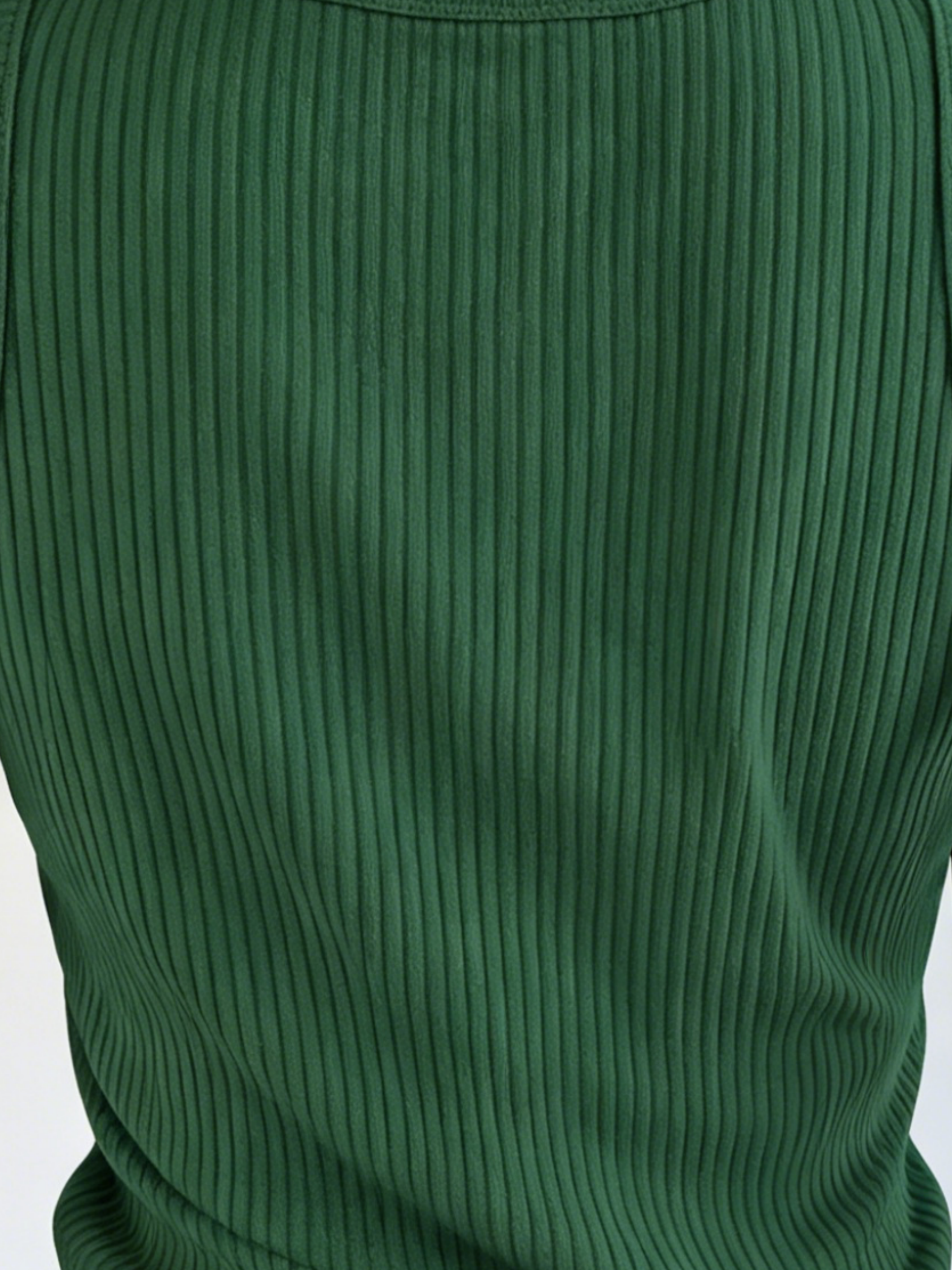 Plus Size Women Green Ribbed K - Tank Top Ribbed review and price