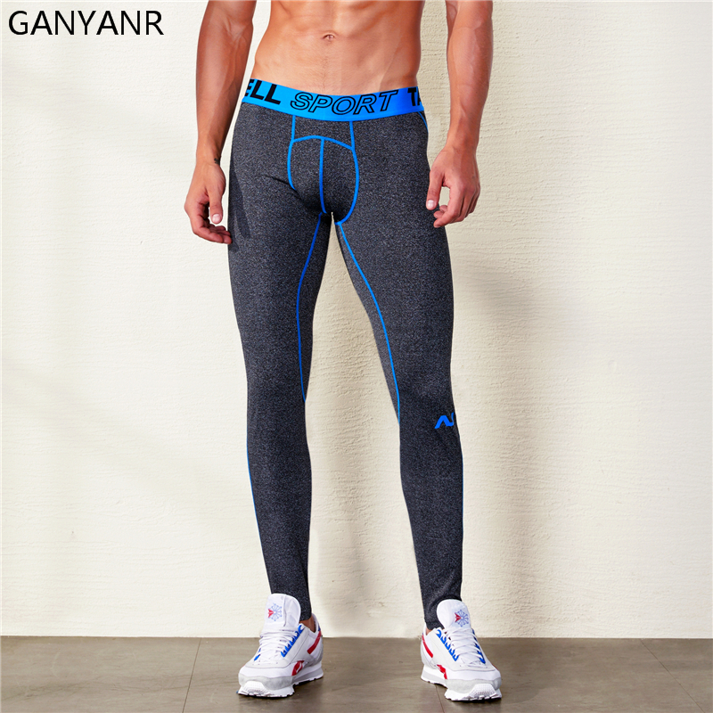 GANYANR Running Tights Men Spo - Compression Long Pant review and price