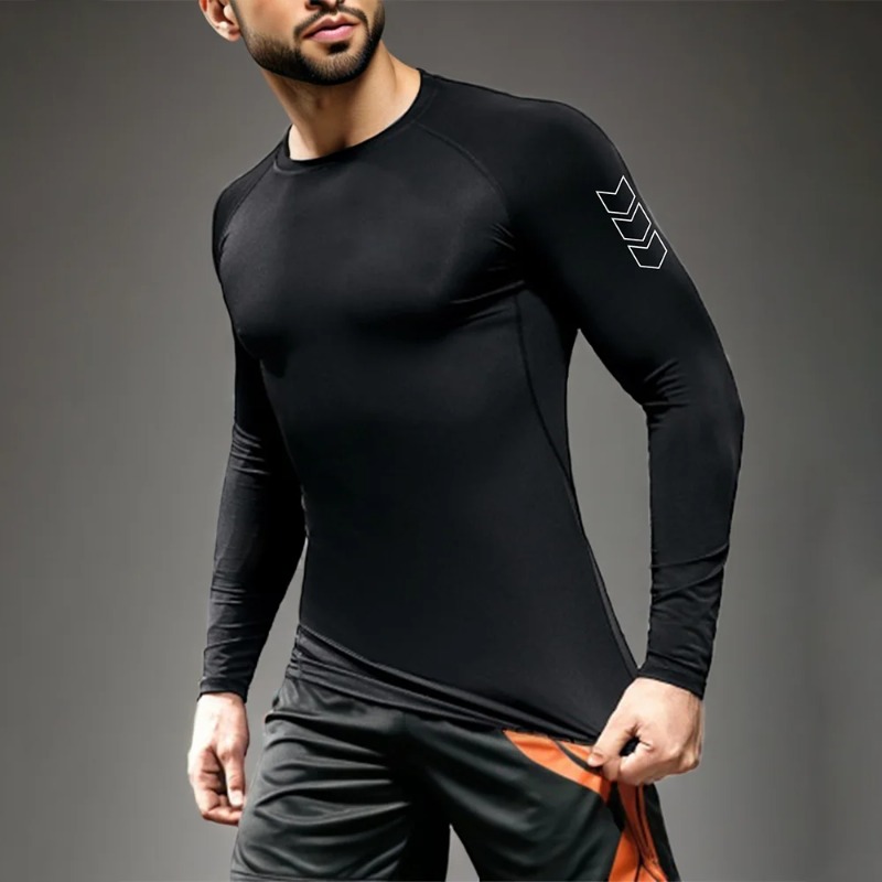 Men Compression Long Sleeve Sh - Base Layer Top review and price